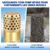 Brass Foot Valve 1 inch NPT Heavy Duty Spring Mesh