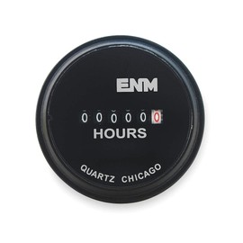 Hour Meter, Electrical, 2.31 in, Round
