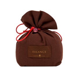 Karma and Luck Fresh Aura Lavender Scented Sachet, Brown Fabric Pouch with Red Drawstring, 4.75 x 3.5 x 2 inches