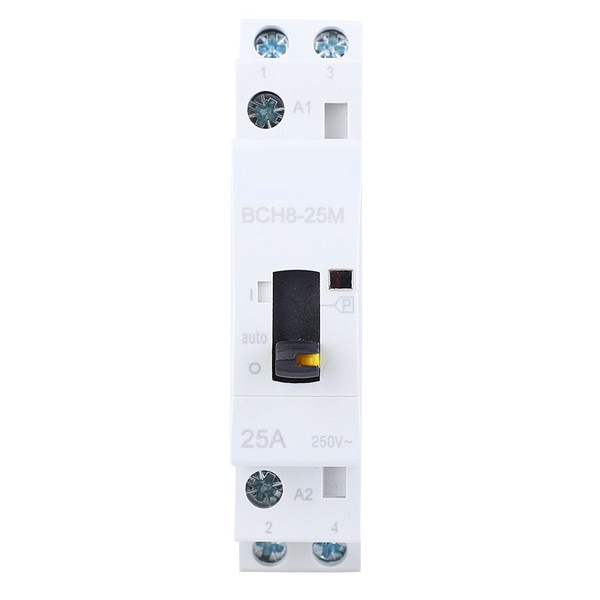 2P25A Household AC Modular Contactor with Manual Control Function 230V
