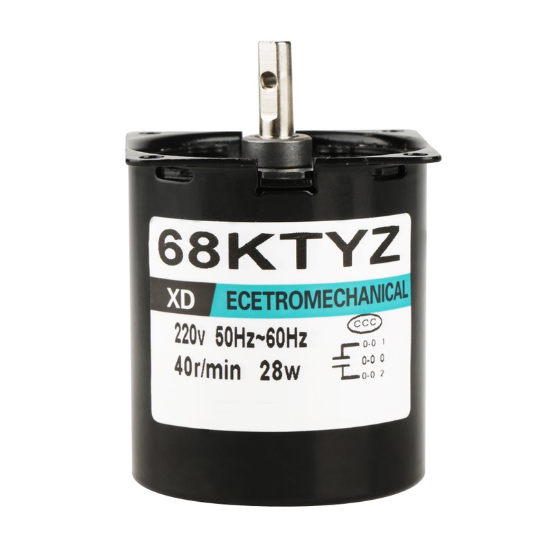 AC220V 28W Miniature Permanent Magnet Synchronous Motor CW/CCW(40rpm)
