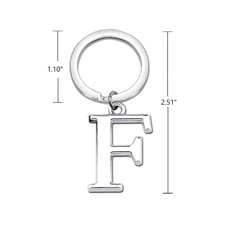 Freedale Keyring Letter - Initial Alphabet Key Ring Charm (F)