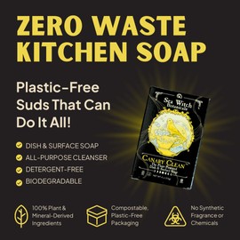 Sea Witch Botanicals All-Purpose Canary Clean Soap | Zero Waste | Biodegradable | Eco-Friendly | Vegan | Kitchen Soap
