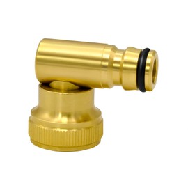 VARIOSAN Plug-In System Angled Tap Connector with Internal Thread 13156, 3/4 Inch IG, Untreated Brass