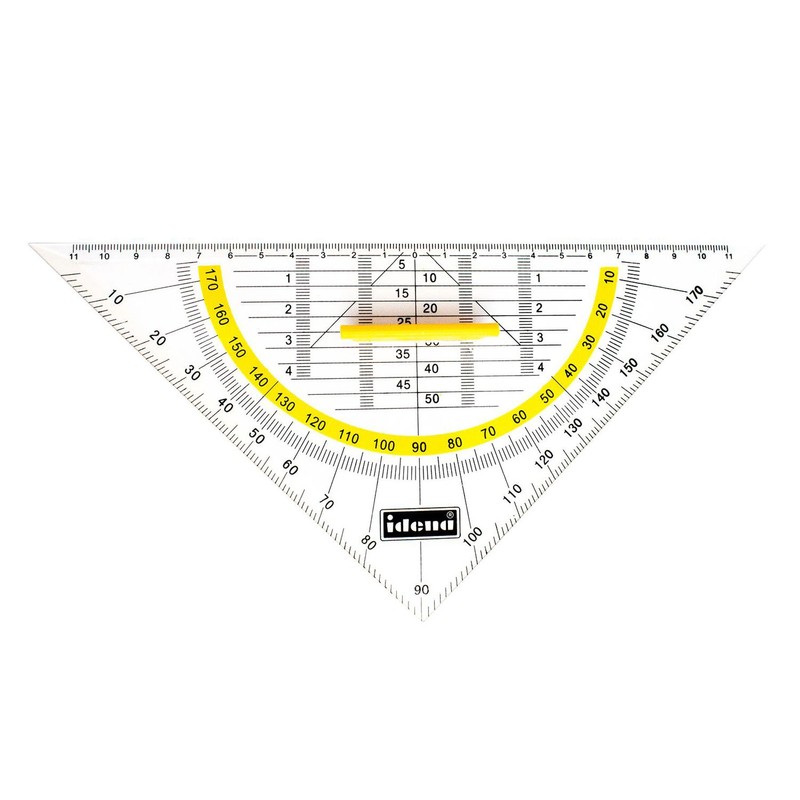 Idena 602043 Set Square with Handle 22 cm Transparent 1