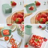 3-PCS Cup Slicer Strawberry Cutter: Fruit Cup Cutter Slicer, Cup