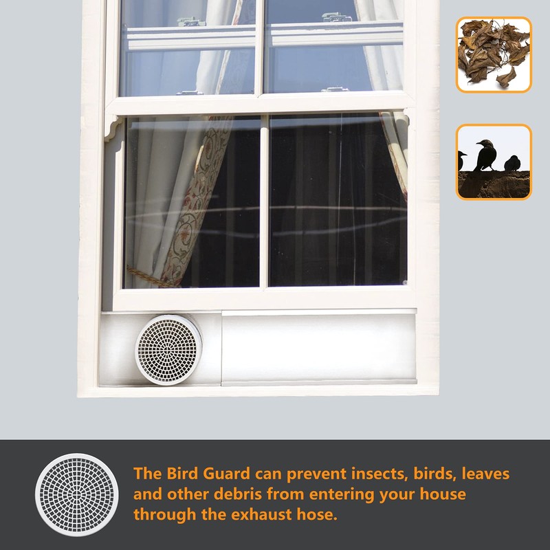 LBG Products Portable Air Conditioner Window Seal Plates Kit, Vertical