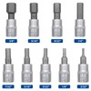 DAKCOS Hex Bit Socket Set 1/4" Drive 9 Pieces Allen