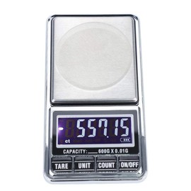 Digital Pocket Scales, Electronic Scales USB High Precision Digital Pocket Scales for Kitchen, Jewelers etc. 120 × 67 × 17.5 mm (600 g/0.01 g)