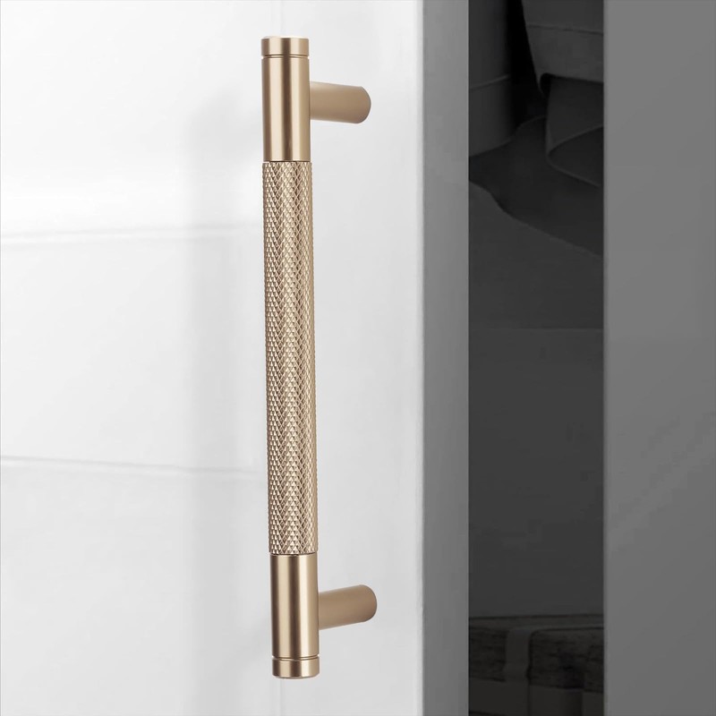 POVEFONK 7 Inch Champagne Bronze Cabinet Handles - 10 Pack
