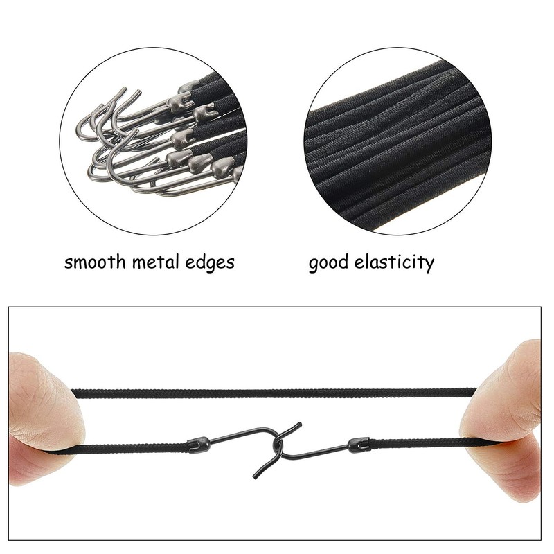 Hotop 15 Pieces Elastic Hook Hair Tie Styling Ponytail Holder