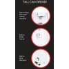 EUROSTAR EC600W Tall Can Opener, White