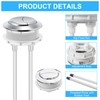 Enhon 4 Pack 48mm Toilet Tank Buttons, Flush Valve Dual