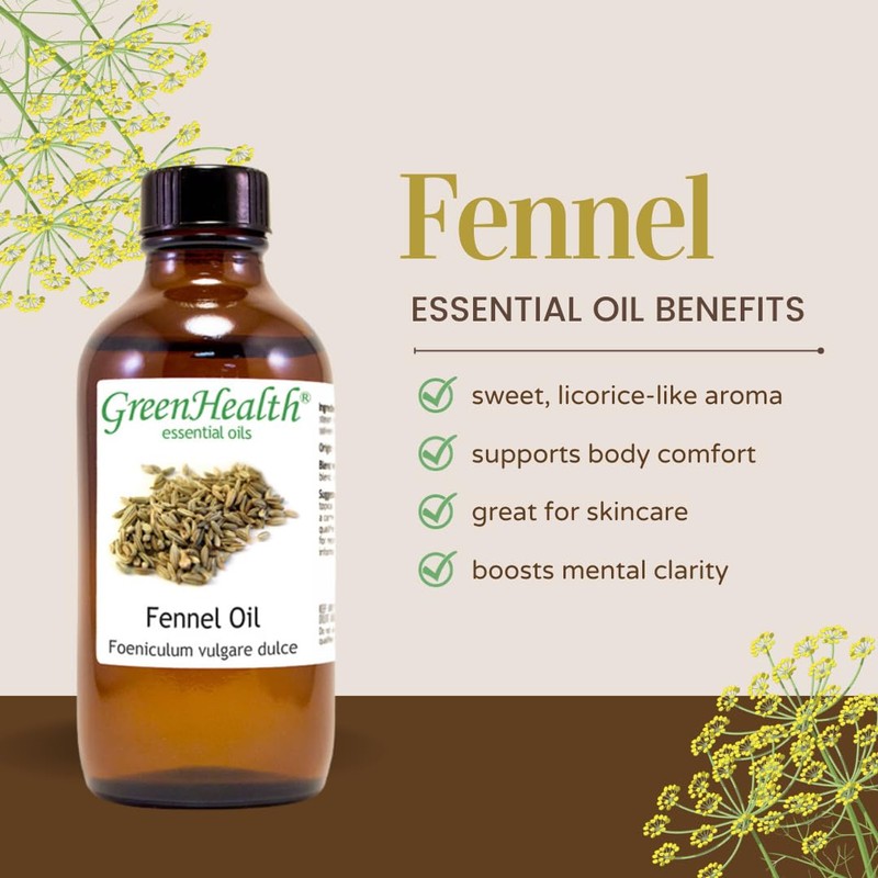 Fennel Essential Oil - 100% Pure Therapeutic Grade Essential Oil