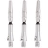 Viper Spinster Aluminum Dart Shaft: Short (SH), Silver, 3 Pack
