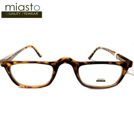 Miasto Eyewear NWT$39.99 MIASTO HALF FRAME 1/2 READING GLASSES (TORTOISE W/ SPRING)+2.75 UNISEX
