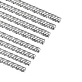 TA-VIGOR 8Pcs M8 x 120mm Fully Threaded Rod, 304 Stainless Steel Studding Rod Bar, Right Hand Threads Rods for Anchor Bolts, Clamps, Hangers and U-Bolts