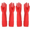 YSLON Rubber Cleaning Gloves Kitchen Dishwashing Glove 2-Pairs and Cleaning