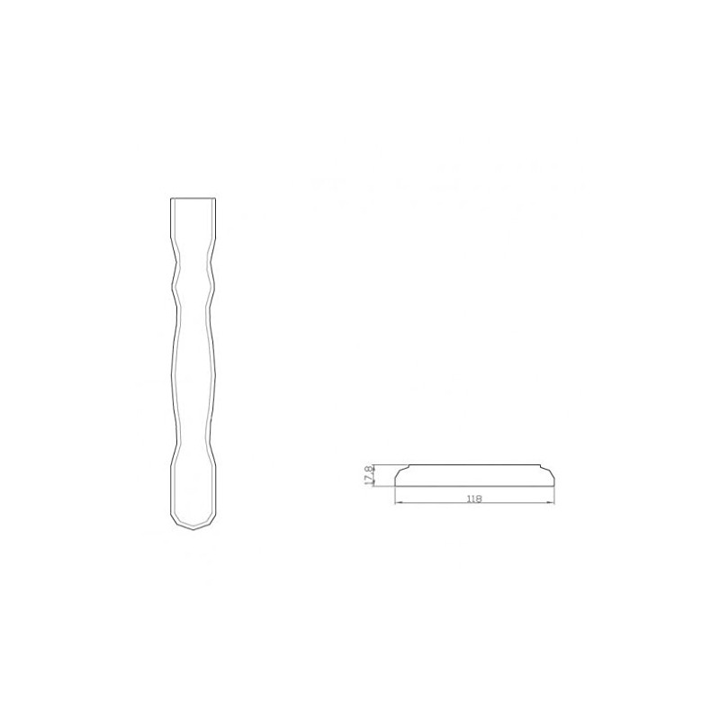 Nevada 4020/3 Balcony Board for Wooden Balconies Spruce 18 x