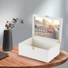 Larger Wooden Memory Keepsake Boxes With Hinged Lids and a