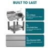 Outside Side Table, Weather Resistant Grey