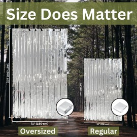 [1 Pack] Oversized Emergency Blanket 71”x142” | Emergency Mylar Blankets | Survival Blanket for Survival Supplies, Camping, Hiking, or Emergencies