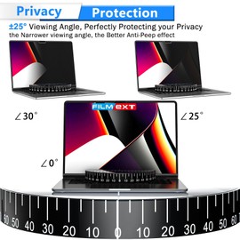 FILMEXT Magnetic Privacy Screen for Macbook Pro 13 Inch (2016-2022, M1,M2) and Macbook Air 13 In(2018-2021, M1), Removable Anti-Glare Privacy Filter, Laptop Privacy Screen Protector for Mac 13in