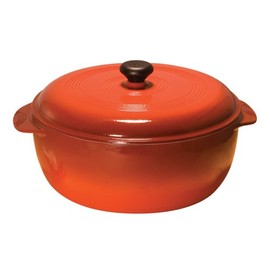Lodge Enamel on Cast Iron 6-Quart Dutch Oven, Graduated Red