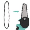 2PCS 8 Inch Chainsaw Chain High Hardness Manganese Steel Mini