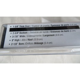 Defender Security U 9585 Stainless Steel Lock and Door Reinforcement Plate for 1-3/8 In U-9585