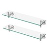 KES Bathroom Glass Shelf Rectangular 20 Inch Floating Glass Shelves