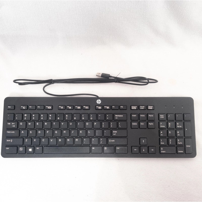 HP USB Slim Wired Office Keyboard 803181001 Model KU-1469 -
