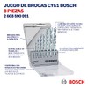 Bosch Juego c/ 8 Brocas para hormigón encastre cilíndrico CYL-1
