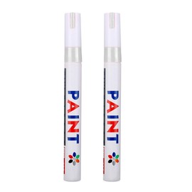 Inion 101934 White Tyre Pens / Tyre Markers, Set of 2, for Car Tyres, Motorbike Tyres, Bicycle Tyres, Waterproof, Weather Resistant, White