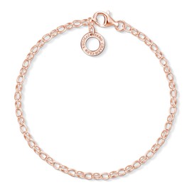 Thomas Sabo Charm Bracelet, Rose-coloured, X0243-415-40, Silver