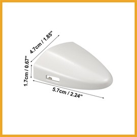 Partuto Front Left Ouside Door Handle Key Cover Cap for Lexus IS250 IS350 is F 69218-53021 69218-53021-B1 White Replacement