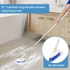 Qaestfy Shower Scrubber Cleaning Brush Combo Bath Tub Tile Cleaner