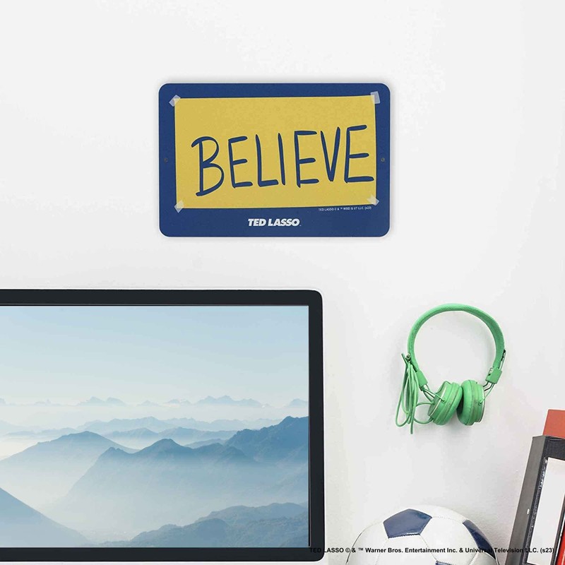 Open Road Brands Ted Lasso Believe Metal Sign - Small