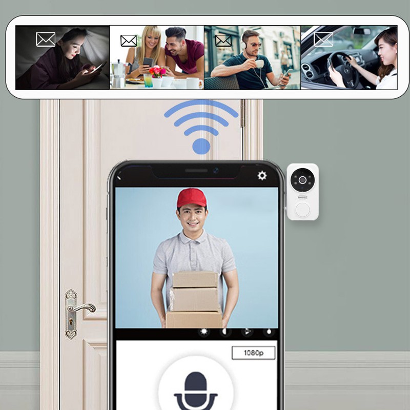 Video Doorbell Camera 1080P Smart Night Vision 2 Way Voice