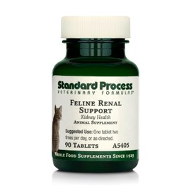 Standard Process Inc. Feline Renal Support - Cat Supplement to Support Kidney & Urinary Health, Cat Supplies with Whole-Food Based Ingredients, Feline Supplement to Aid Kidney Function - 90 Tablets