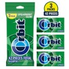 ORBIT Spearmint Sugar Free Chewing Gum Travel Essentials, 3 Ct