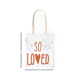 Le Jardin du Lin Bedruckte Einkaufstasche, Wiederverwendbare, Tasche, Faltbar, Stofftasche mit Zwei Langen Henkeln, Größe: 48x55 Cm