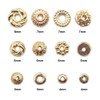 INSPIRELLE 120pcs Spacer Beads Gold Plated Long-Lasting Heishi and Rondelle