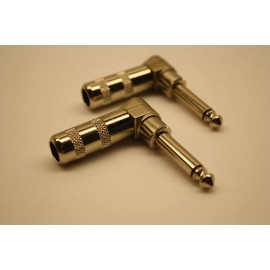 Hosa Technology Long-Shank 90 Right Angle Jack Plug 1/4" Hosa TLC-025 2 Pcs. for wire