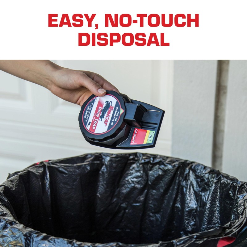 Tomcat Spin Trap for Mice, Fully Enclosed Mouse Trap Provides