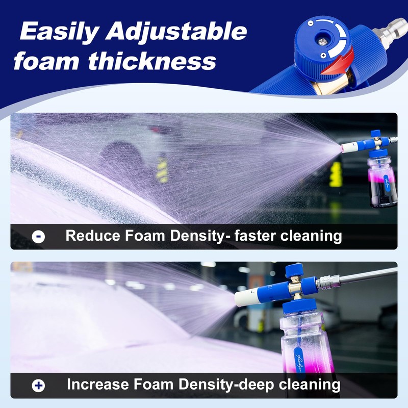 REALYOU Foam Cannon, Foam Cannon for Pressure Washer with 1/4