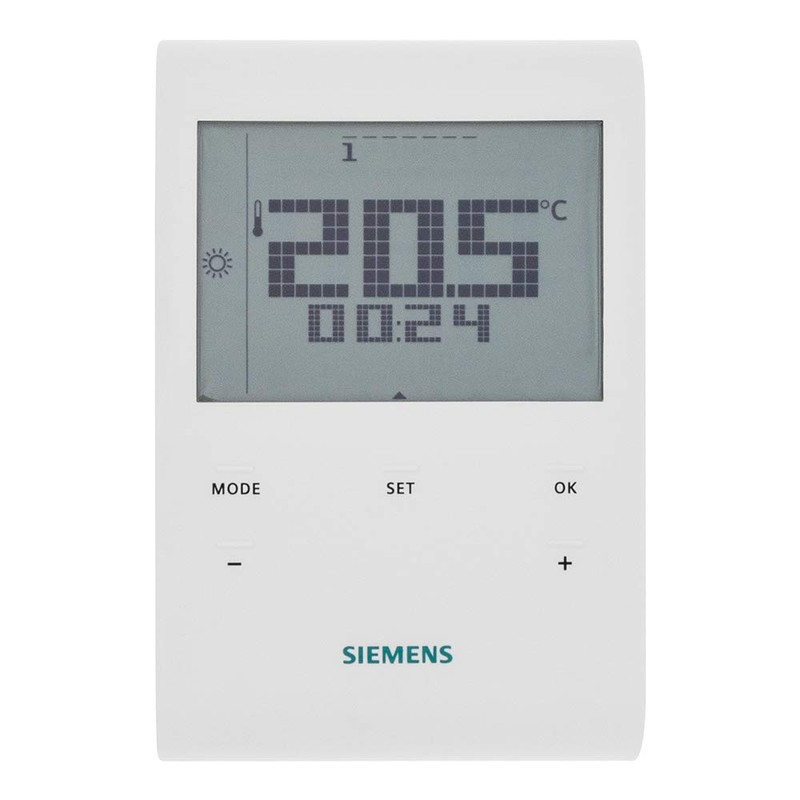 SIEMENS - RDE100 Room Thermostat with Auto Timer Program and