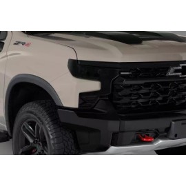 GTS Styling Headlight Covers Smoke 2 PCS. Fits Chevy Silverado 1500 2022-2024