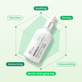[CRAZYSKIN] Centella Tica Ample/Ampoule 1.7 fl. oz. (50ml) - Natural Ingredients for Damaged, Troubled & Sensitive Skin, Redness Relief, Madecassic Acid Facial Serum Made in Korea