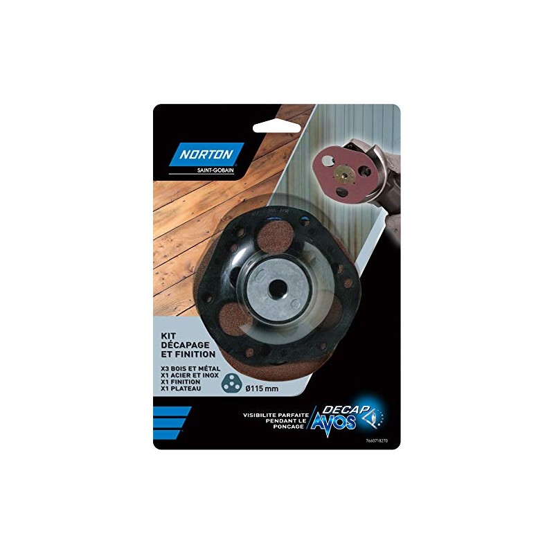 Norton Kit Avos 1 Angle Grinder Tray with 5 discs